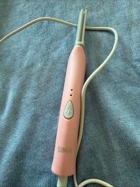 Sima K Pink Facial Hair Trimmer with Cream Accents